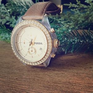 Fossil Leather Band Watch